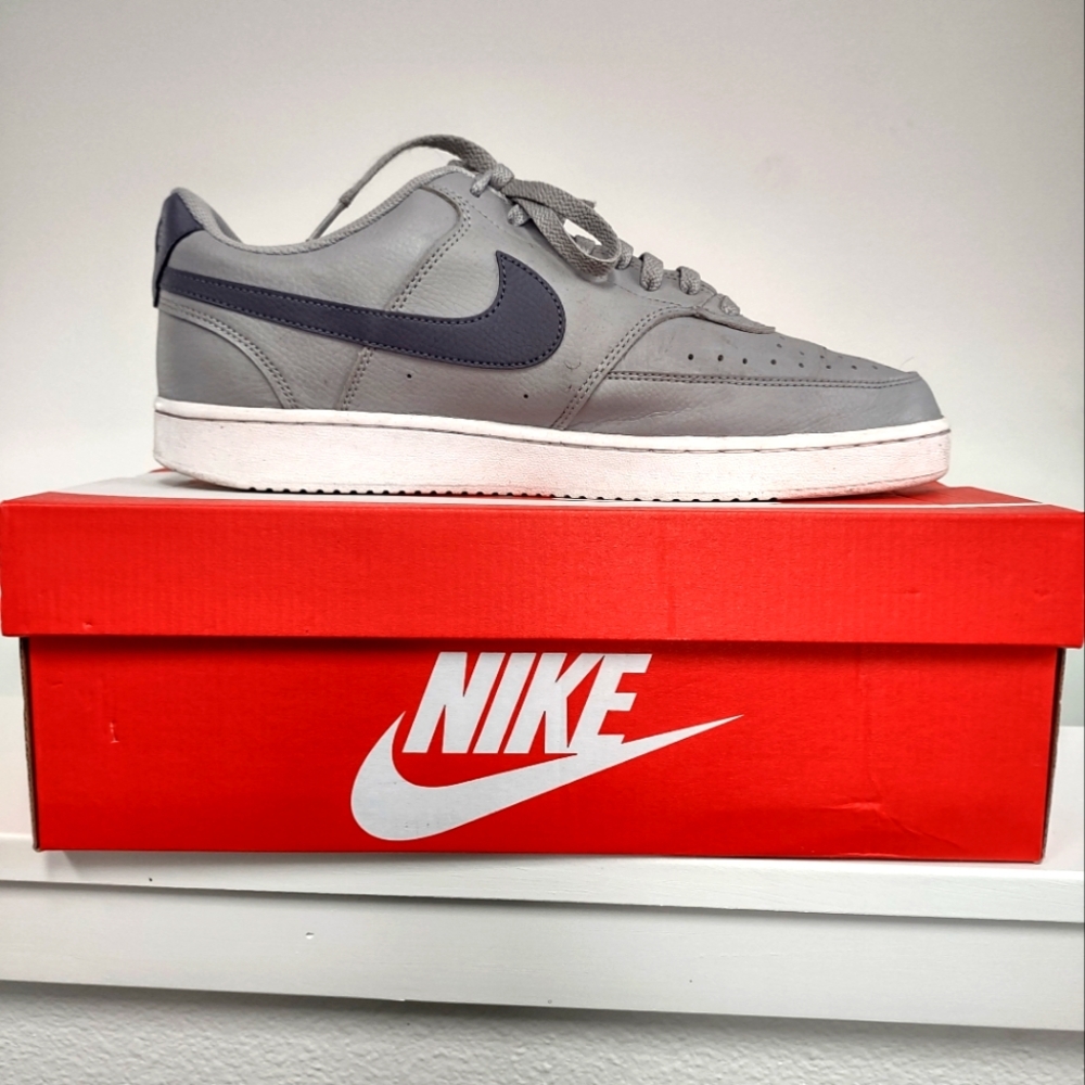Nike Gray Sneakers with Red Box